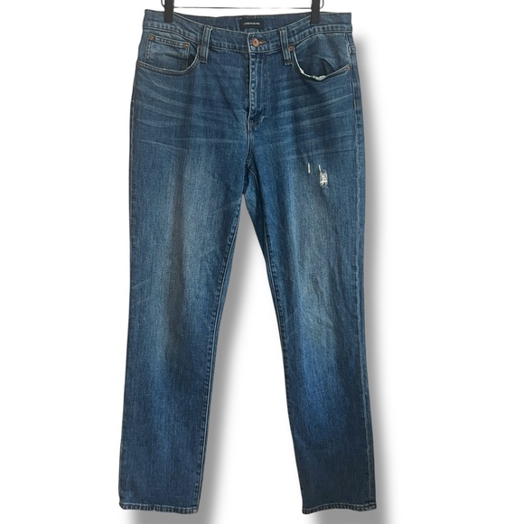 J. Crew Slim Broken-In Boyfriend Jeans Size 29 Tall Capsule Grunge Edgy Normcore - Picture 3 of 14
